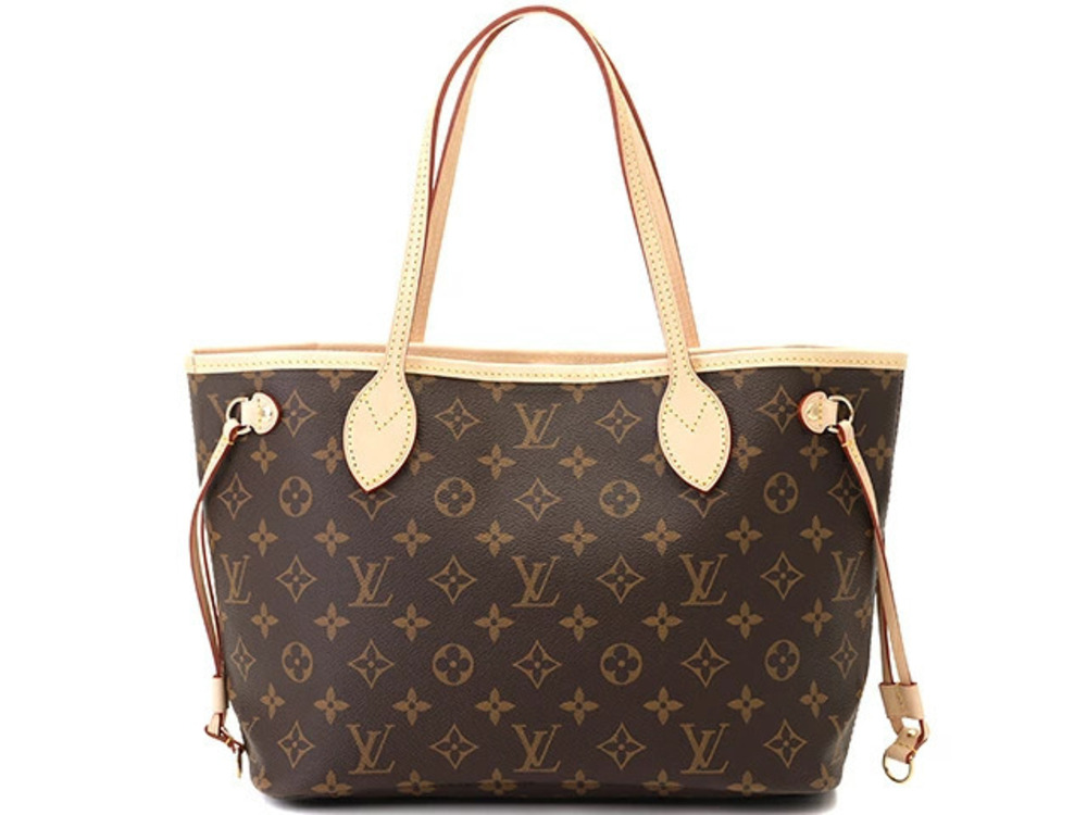 LOUIS VUITTON Neverfull Tote Bag Monogram Pivoine